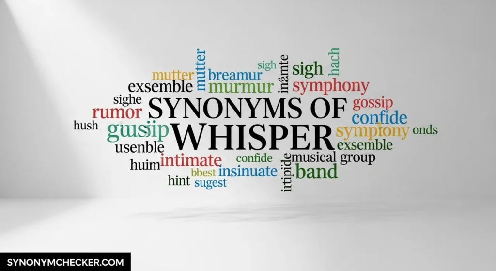 Synonyms of Whisper
