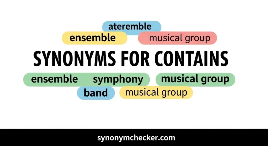 Synonyms for Contains