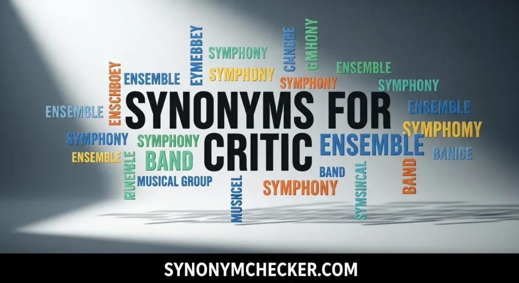 Synonyms for Critic