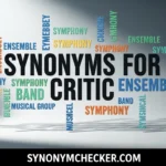 Synonyms for Critic