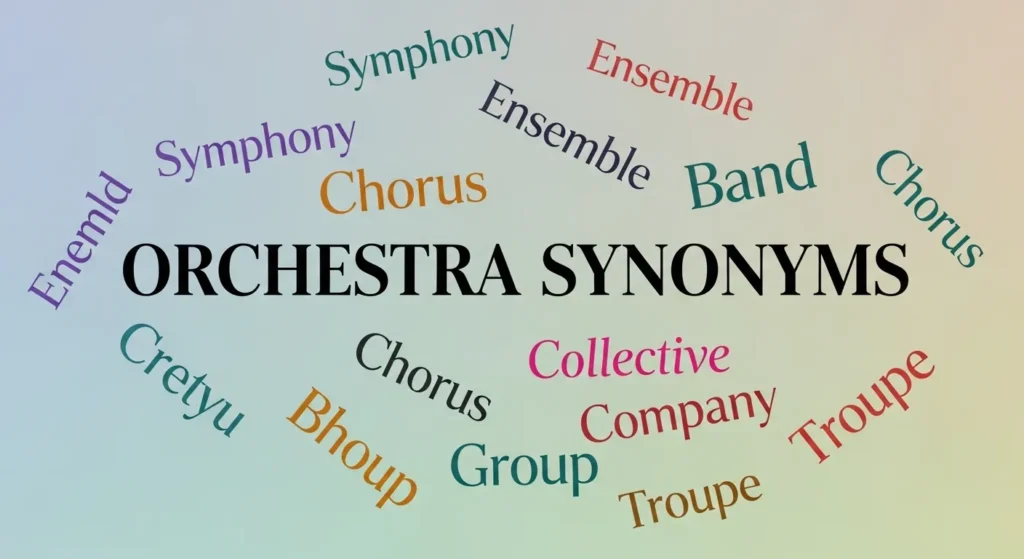 Synonyms for Orchestra