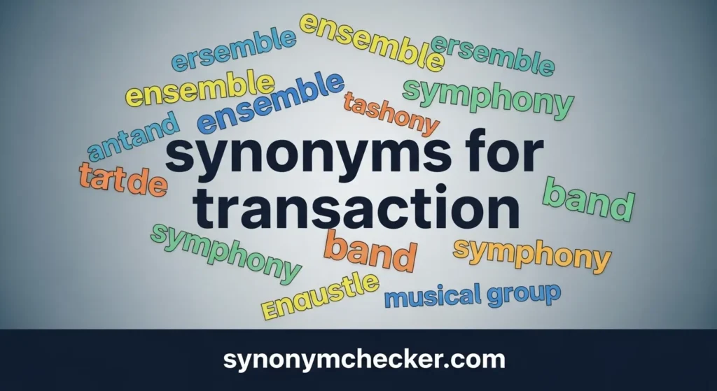 synonyms for transaction