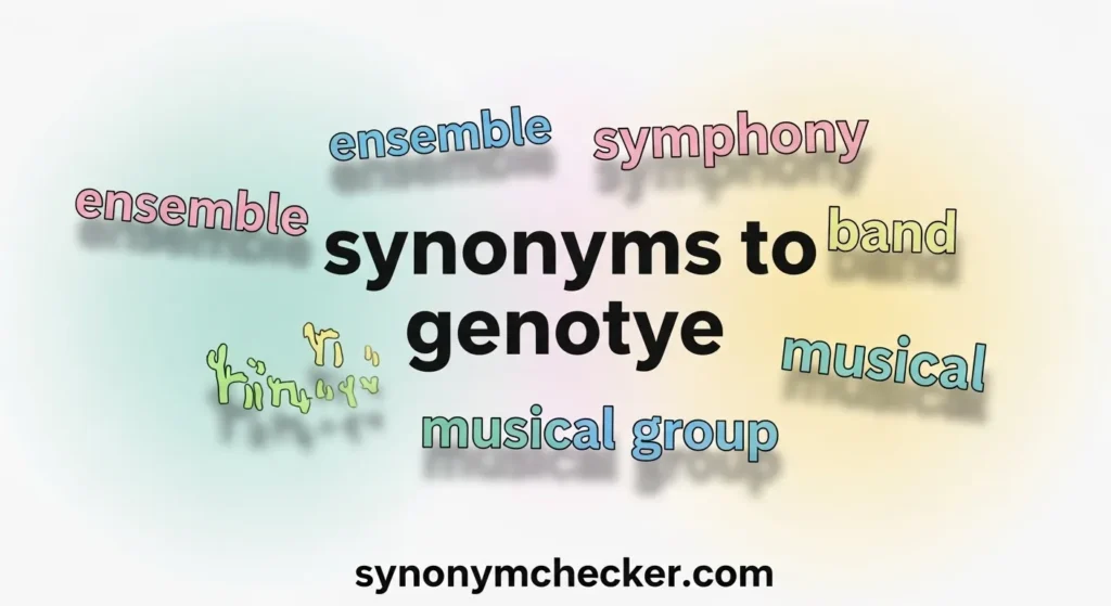 Synonyms of Genotype