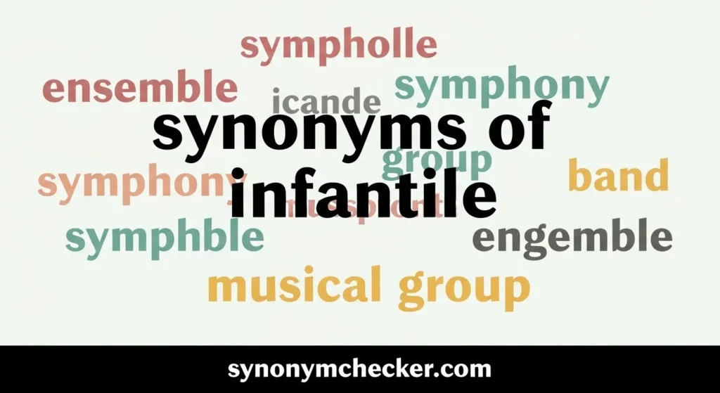 synonyms of infantile