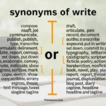 synonyms of write