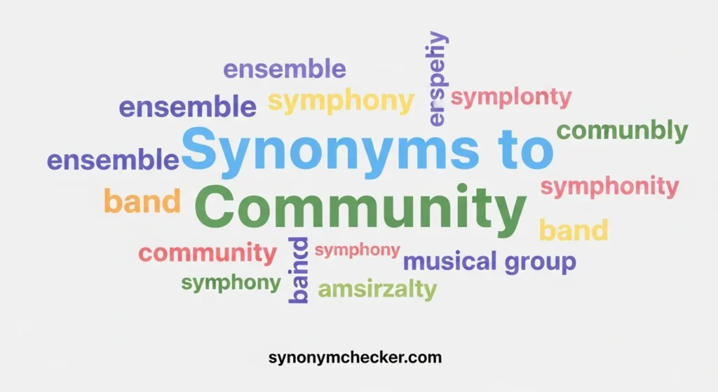 Synonyms to Community