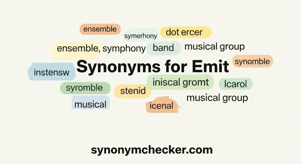 Synonyms for Emit