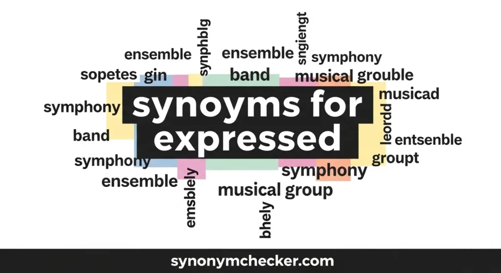 Synonyms for Expressed