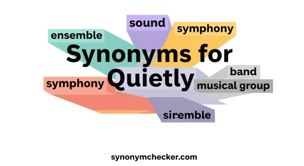 Synonyms for Quietly