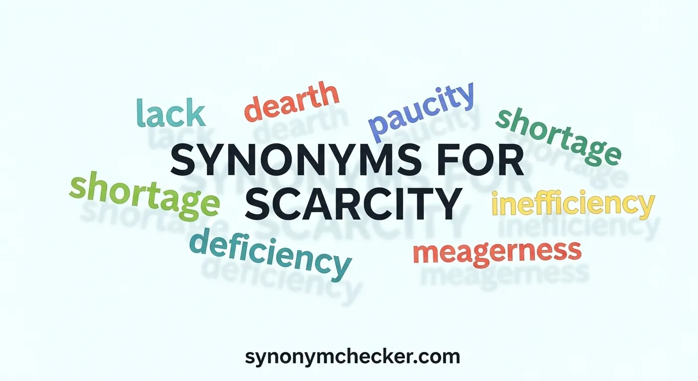 Synonyms for Scarcity