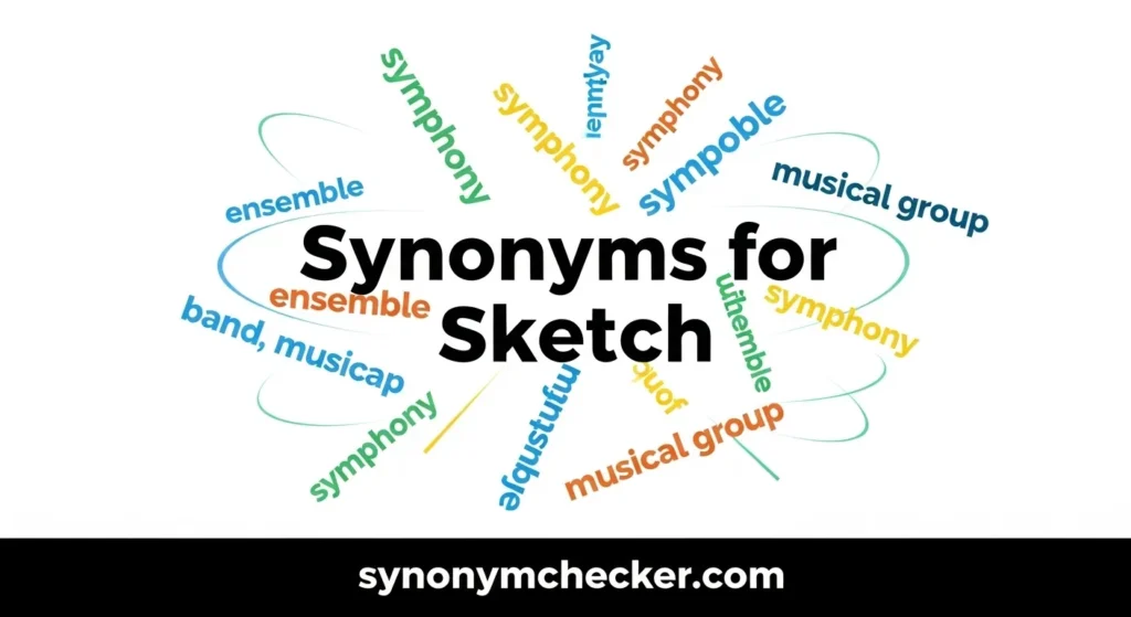 Synonyms for Sketch