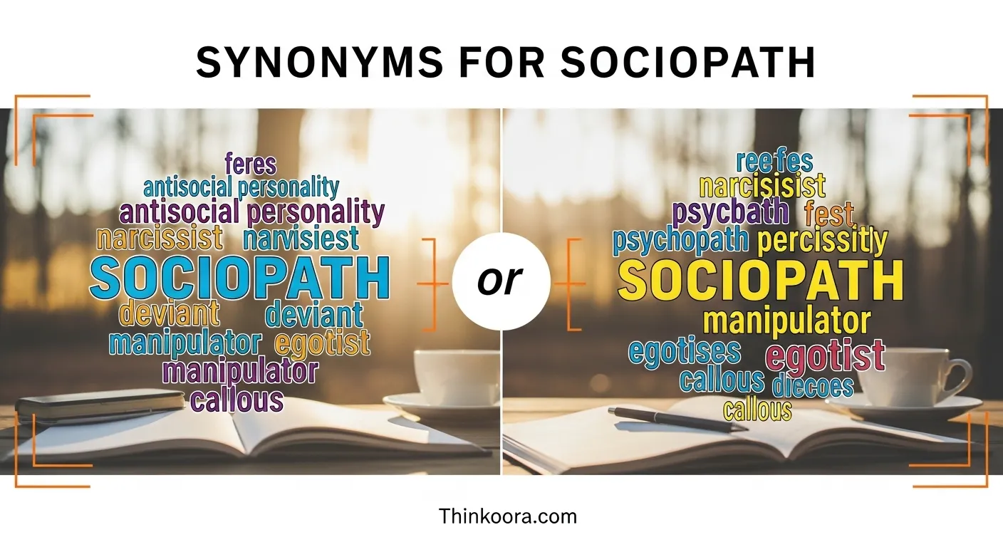 Synonyms for Sociopath