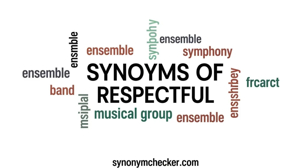 Synonyms of Respectful