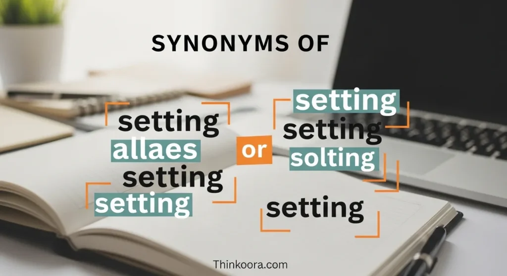 Synonyms of Setting