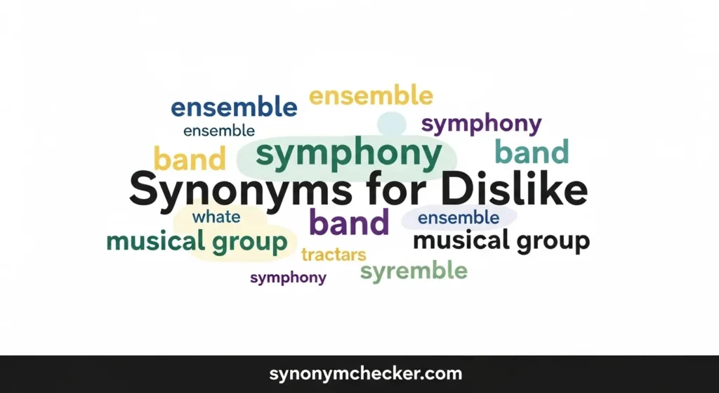 Synonyms for Dislike
