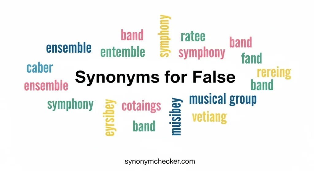 Synonyms for False