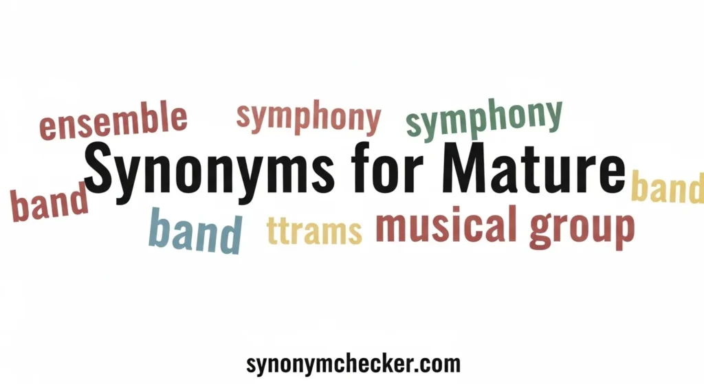 Synonyms for Mature