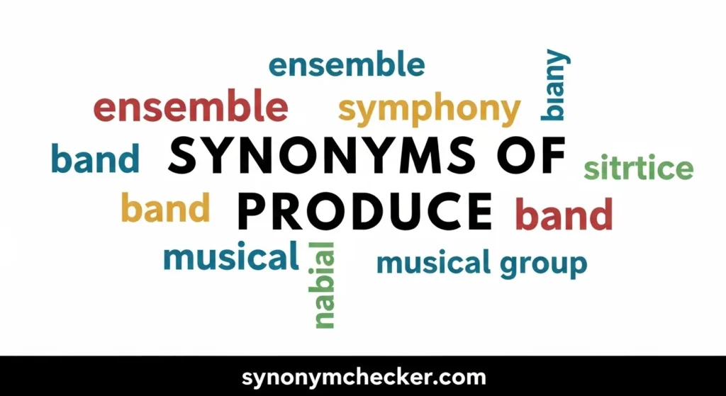 Synonyms of Produce