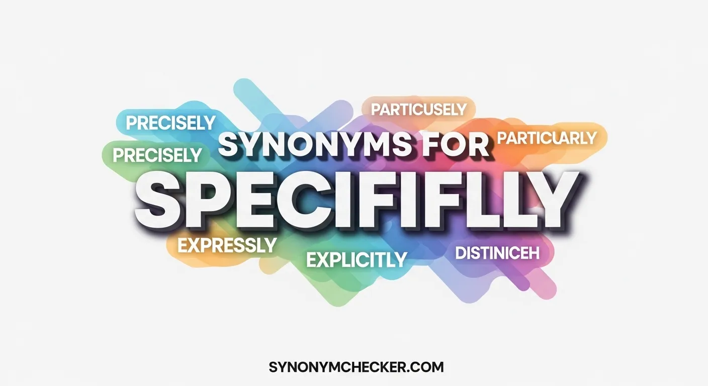 Synonyms for Specifically
