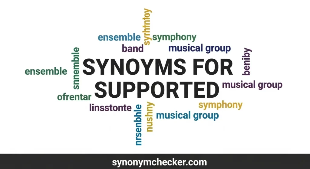 Synonyms for Supported