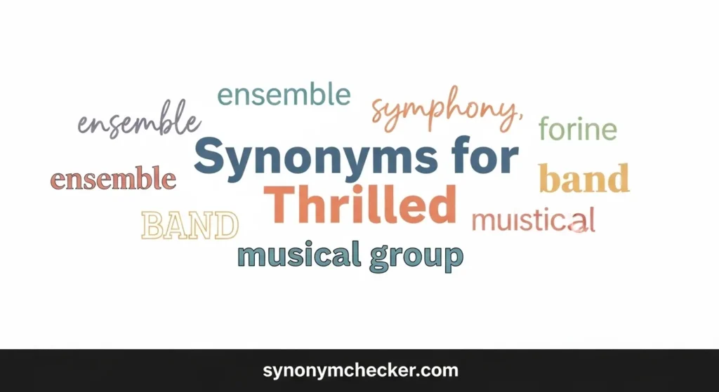 Synonyms for Thrilled