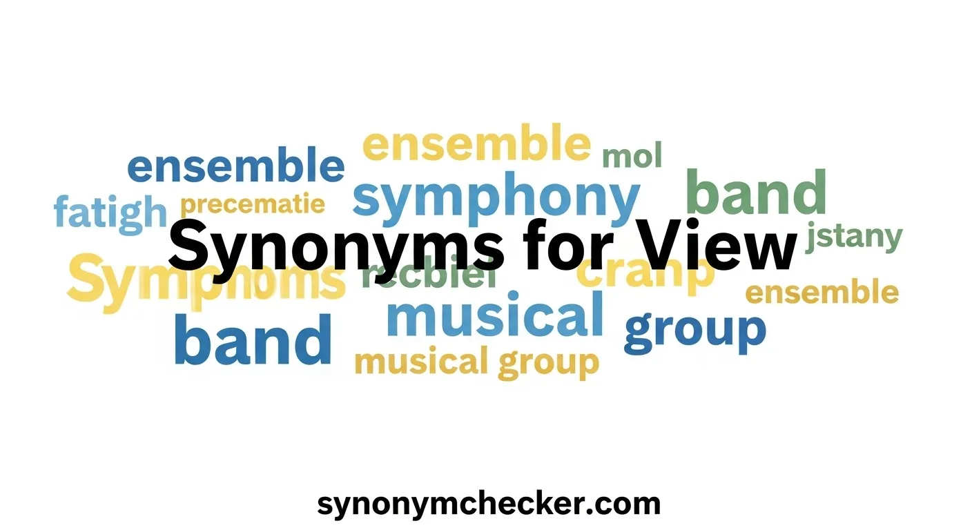 Synonyms for View