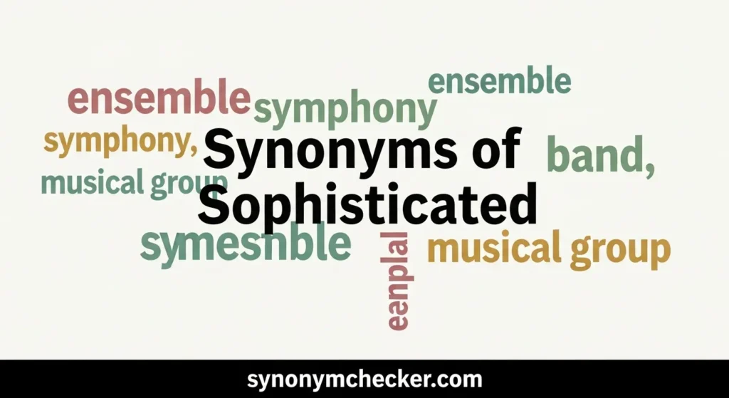 Synonyms of Sophisticated