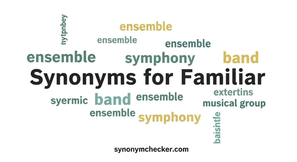 Synonyms for Familiar