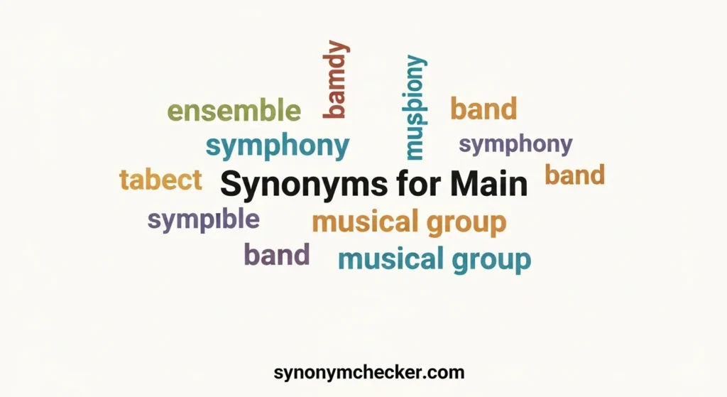 Synonyms for Main