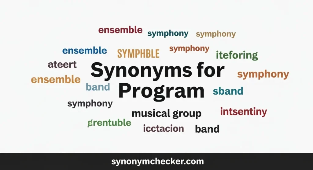 Synonyms for Program