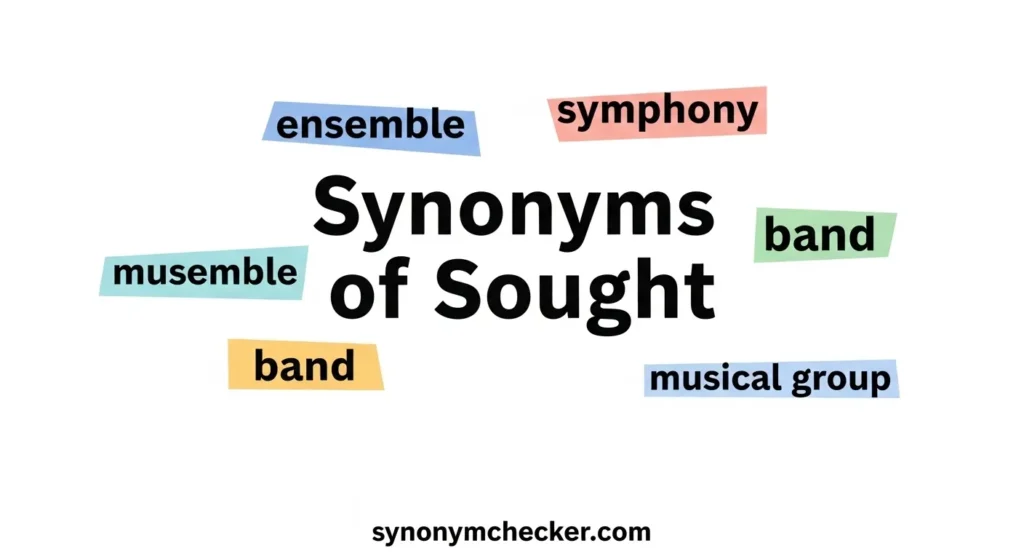 Synonyms of Sought